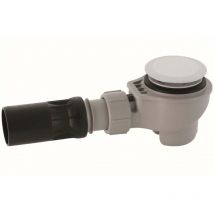 Geberit Accessoires - Garniture d’évacuation de douche d52 avec cache de la bonde d’évacuation, chrome 150.681.21.1