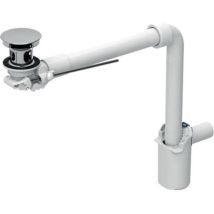 Geberit - lavabo match0 152072211 ø 32 mm, avec clapet extérieur à commande par levier, chromé brillant