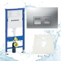 Geberit Vorwandelement Delta chrom Komplettset Delta 50