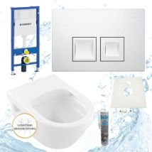 Hsi-expert - Geberit Vorwandelement Villeroy Boch Architectura wc spülrandlos Komplettset Delta35