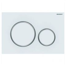 Sjqka - Geberit Sigma20 - Betätigungsplatte Sigma 20, mattweiß/chrom 115.882.JT.1