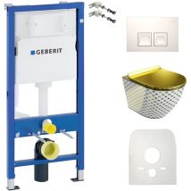 Geberit Wc Set Mit Vorwandelement, Wand-wc Und Spülknopf