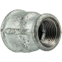 Gebo - Temperguss-gewindefitting Verzinkt Reduziermuffe, Ig X Ig 3/8 X 1/4 Zoll, Typ 240, Dvgw