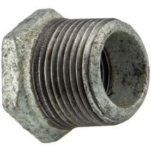 Gebo - Temperguss-gewindefitting Verzinkt Reduziernippel, Ag X Ig 1 1/2 X 3/4 Zoll, Typ 241, Dvgw