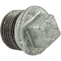 Temperguss-Gewindefitting verzinkt Stopfen, 3/8 Zoll, Typ 290, dvgw