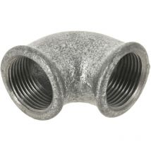 Bogen 90° kleiner Radius ff Gusseisen schwarz 15x21