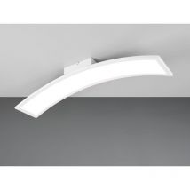 Led Deckenleuchte sigma lang & schmal in Weiß, gebogen, Länge 76cm