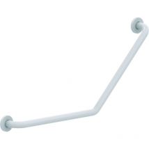 Gebogene Stange 135° Stahl epoxidiert weiß 400 x 400 mm (ohne Schrauben) - Ø25 mm Presto 60345