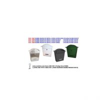 Fplus - Gebogener Briefkasten Aus Grünem Metall, 370 X 360 X 105 Mm, 37001g