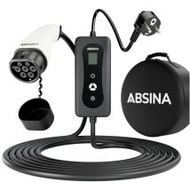 Gebraucht] Absina 52 230 1002 e Mobility Ladekabel 5 m Schuko Stecker Auf Typ 2 Anschluss678 B-Ware