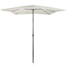 [GEBRAUCHT] Aktive Garden 53875 - Sonnenschirm Quadratisch 300 x 300 cm, Aluminiumstange 48 mm, Vanille