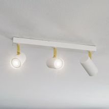 Argon - gebraucht] Deckenstrahler Spot Lampe Lund Weiß Dreiflammig Stahl Gu10 Led Spot Licht B-Ware