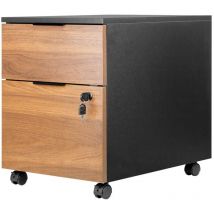 Artisan Kommode in Schwarz und Walnussholz