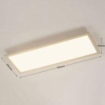 [gebraucht] B-ware Arcchio Led Panel Deckenleuchte Leuchte Enja Weiss Dimmbar Warmweiss Aluminium