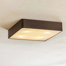 B-Ware Argon Deckenlampe Hängeleuchte Oro Lampe Schwarz Stahl Glas E27 35cm