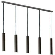 B-Ware Argon Hängeleuchte Brenta Pendelleuchte Deckenlampe Anthrazit Stahl L110cm 5 Flg
