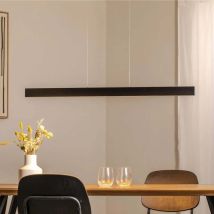 B-Ware Argon Led Pendelleuchte Hängeleuchte Leuchte Anthrazit Stahl Länge 100 Cm