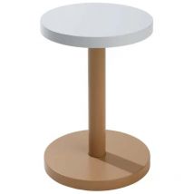B-Ware Beistelltisch Tisch Design Letters Trisse 3 In 1 Beistelltisch S Beige Ice Blue