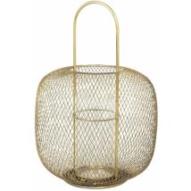 B-Ware Broste Copenhagen Boden Laterne Messing Dekolaterne Windlicht Kerzenständer D780