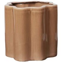 B-Ware Broste Copenhagen übertopf Pflanzgefäß Blumentopf Keramik Braun H 36 Cm