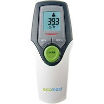B-Ware Ecomed Fieberthermometer Infrarot Stirn Thermometer Schläfe Tm 65 E Weiß Grau