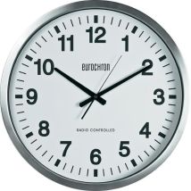 B-Ware Eurochron Efwu 9000 Dcf Funk Wanduhr Funkuhr Uhr Analog 507 X 63 Mm Silber Rund