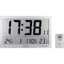 B-Ware Eurochron Efwu Jumbo 102 Funk Digital Wanduhr Mit Thermometer Küchenuhr Uhr