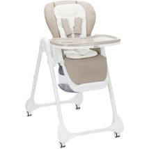 B-Ware Fillikid Hochstuhl Sitzstuhl Hochstuhl Weiß/Taupe Höhenverstellbar Weiß/Taupe