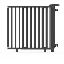 B-Ware Geuther Treppenschutzgitter Gitter Schutzgitter Schwarz 93 135cm Kindgerecht