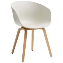 B-Ware Hay Stuhl Sitzmöbel About A Chair Aac 22 Eiche Melange Cream Kunststoffgleiter