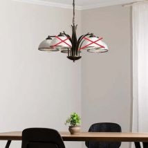 B-Ware Kronleuchter Korfu Leuchte Lampe 5 Flg ø 68 Cm Goldfarben Antik Esszimmer