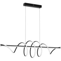[gebraucht] B-ware Led Hängelampe Twist Kunststoff Schwarz 30 W Länge 110 Cm Deckenlampe Lampe S242