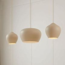 [gebraucht] B-ware Lucande Hängeleuchte Pendelleuchte Lampe Malisa Beige Metall 3 Flammig 90 Cm540