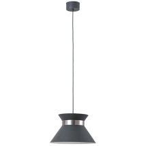 B-Ware Luminex Hängelampe Pendelleuchte Avery Lampe Metallschirm Anthrazit Nickel