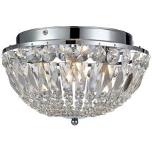 B-Ware Markslojd Deckenleuchte Plafond Lampe Estelle Chrom Glas Transparent 3 Licht