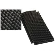 B-Ware Monacor Mdm 40 Akustikschaumstoff Schaumplatte Grau 100 Cm X 50 Cm Paar