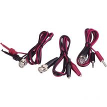 B-Ware Voltcraft Bnc Messleitungs Set Prüfkabel Prüfleitung Prüfspitze 80cm Schwarz Rot