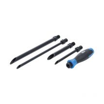 BGS - gebraucht] Durchstechahlen Satz Kabelverlegewerkzeug Kabelverlegung Set 4teilig Adapter B-Ware