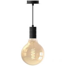 Gebraucht] Calex Retro Pendelleuchte Hängeleuchte Hängelampe Leuchte Lampe 1 Flg Schwarz B-Ware