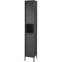 Gebraucht] Casa Hochschrank Juvara Schrank Kommode Vitrine Sideboard Deko Möbel Matt Grau