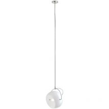[GEBRAUCHT] Fabbian Beluga White Glas Hängeleuchte Pendelleuchte Deckenlampe Leuchte ø 20 Cm B-Ware