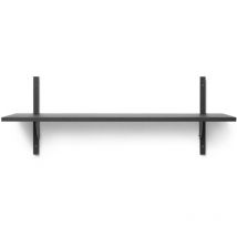 Gebraucht] Ferm Living Sector Regal Wandregal Schweberegal Holz Single Wide Esche Schwarz B-Ware