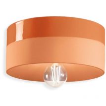 Ferroluce - gebraucht] Deckenlampe Pi Arancio Pesca Lampe Keramik Glänzend/Matt ø 25cm Orange B-Ware