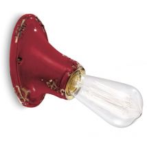 [GEBRAUCHT] Ferroluce Wandleuchte Lampe Vintage Stil C115 Wandlampe Weinrot Keramik B-Ware