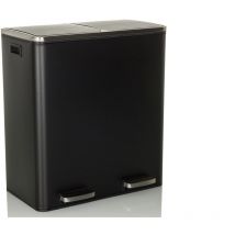 Gebraucht] Hjh Office Abfallsammler Mülltrennsystem clean xi 60L Stahl schwarz Mülleimer