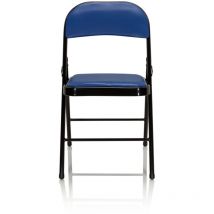 [GEBRAUCHT] Hjh Office Klappstuhl Stuhl Konferenzstuhl Blau Kunstleder Tudela B-Ware