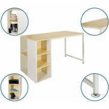 [NEUWERTIG] Hjh Office Schreibtisch Computertisch Workspace H Ii 120x60 Cm Weiß Eiche