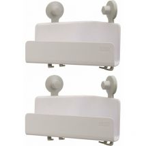 Gebraucht] Joseph Joseph 2er Easy Store Duschablage Duschregal Badregal Hängen Dusche Weiß B-Ware