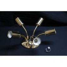 Lamkur - gebraucht] Deckenleuchte Romie Deckenlampe Deckenlicht Licht Lampe fünfflammig gold