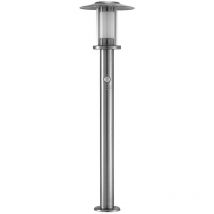 Gebraucht] Lampenwelt Led Wegelampe Gregory Wegeleuchte Gartenleuchte Sensor Edelstahl B-Ware